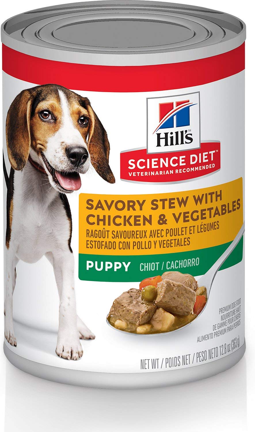 Hills Science Diet Savory Stew with Chicken & Vegetables Puppy Canned Dog Food 12.8 oz