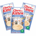 INABA Churu for Kittens Grain-Free Creamy Purée Lickable Cat Treats with DHA EPA Vitamin E & Taurine 0.5 Ounces Each 12 Tubes (4 per Pack) Tuna Recipe