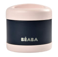 BEABA Stainless Steel Insulated Food Jar Insulated Food Container Baby Food Lunch Containers Baby Food Containers Thermos Kids Insulated Thermos 16 oz (Midnight)