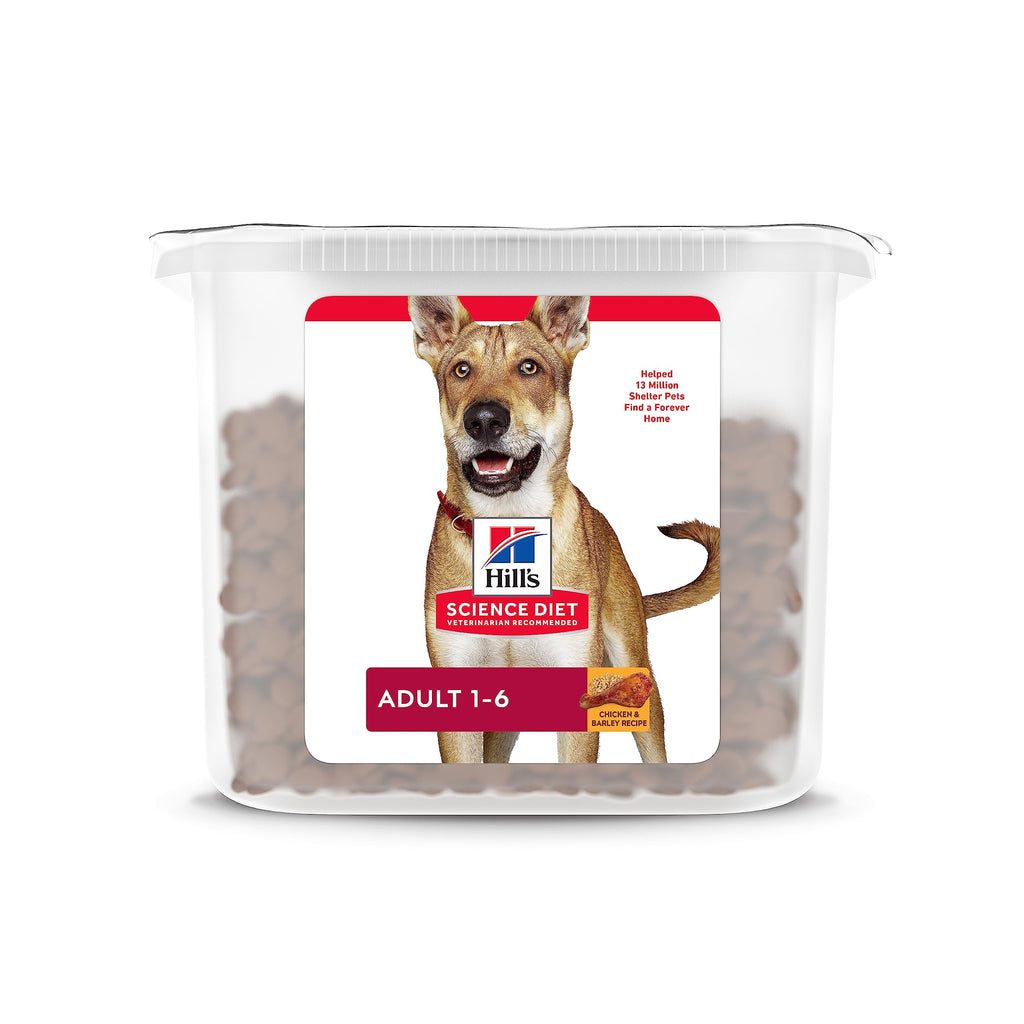 Hills Science Diet Adult 1-6 Adult 1-6 Premium Nutrition Dry Dog Food Chicken & Barley 17 lb Tub