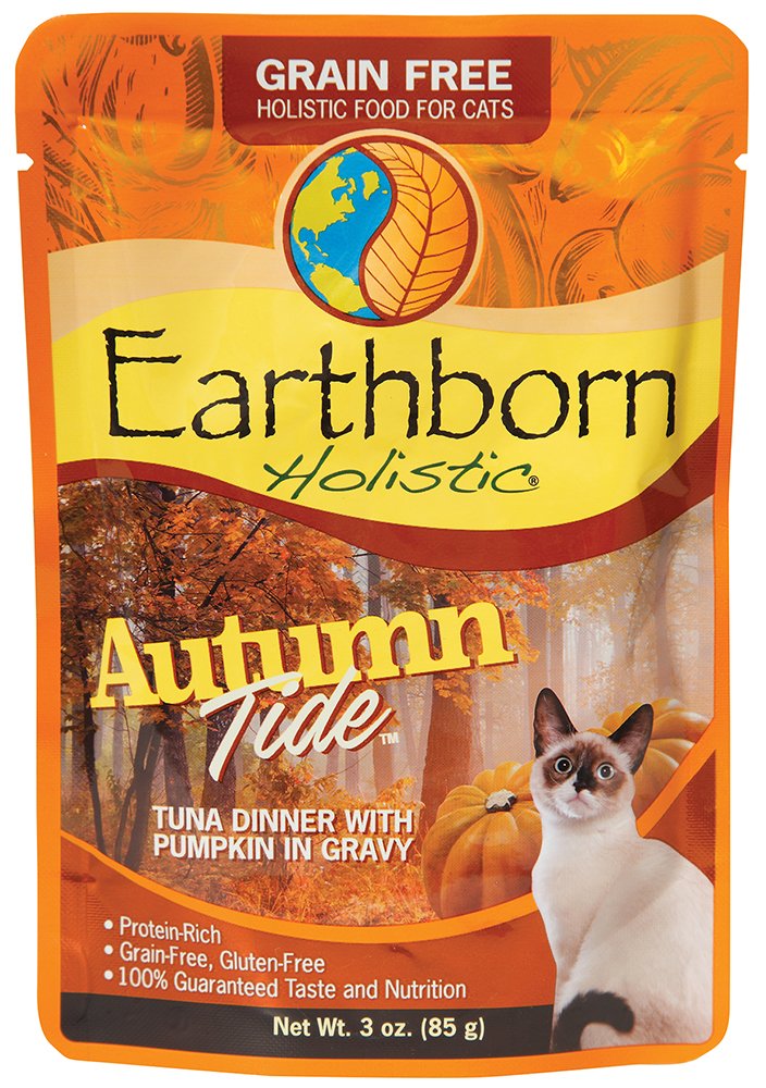Earthborn Holistic Autumn Tide with Tuna & Pumpkin Grain-Free Wet Cat Food Pouches Case of 24