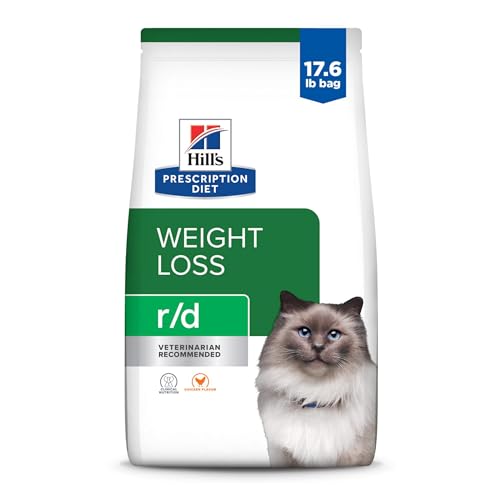 Hills Prescription Diet r/d Weight Reduction Chicken Flavor Dry Cat Food Veterinary Diet 17.6 lb. Bag