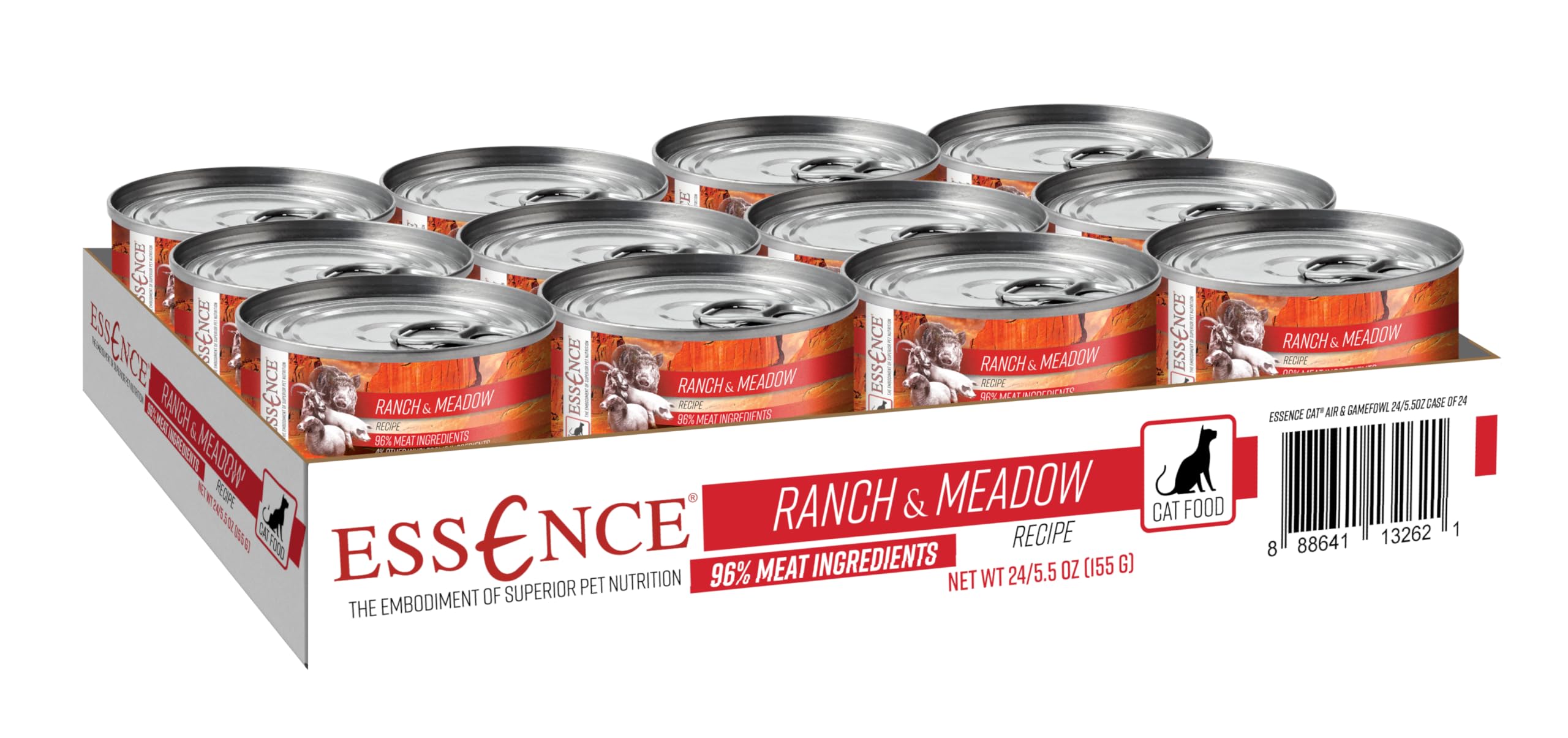 Essence CAT Ranch & Meadow Wet cat Food 5.5oz case of 24