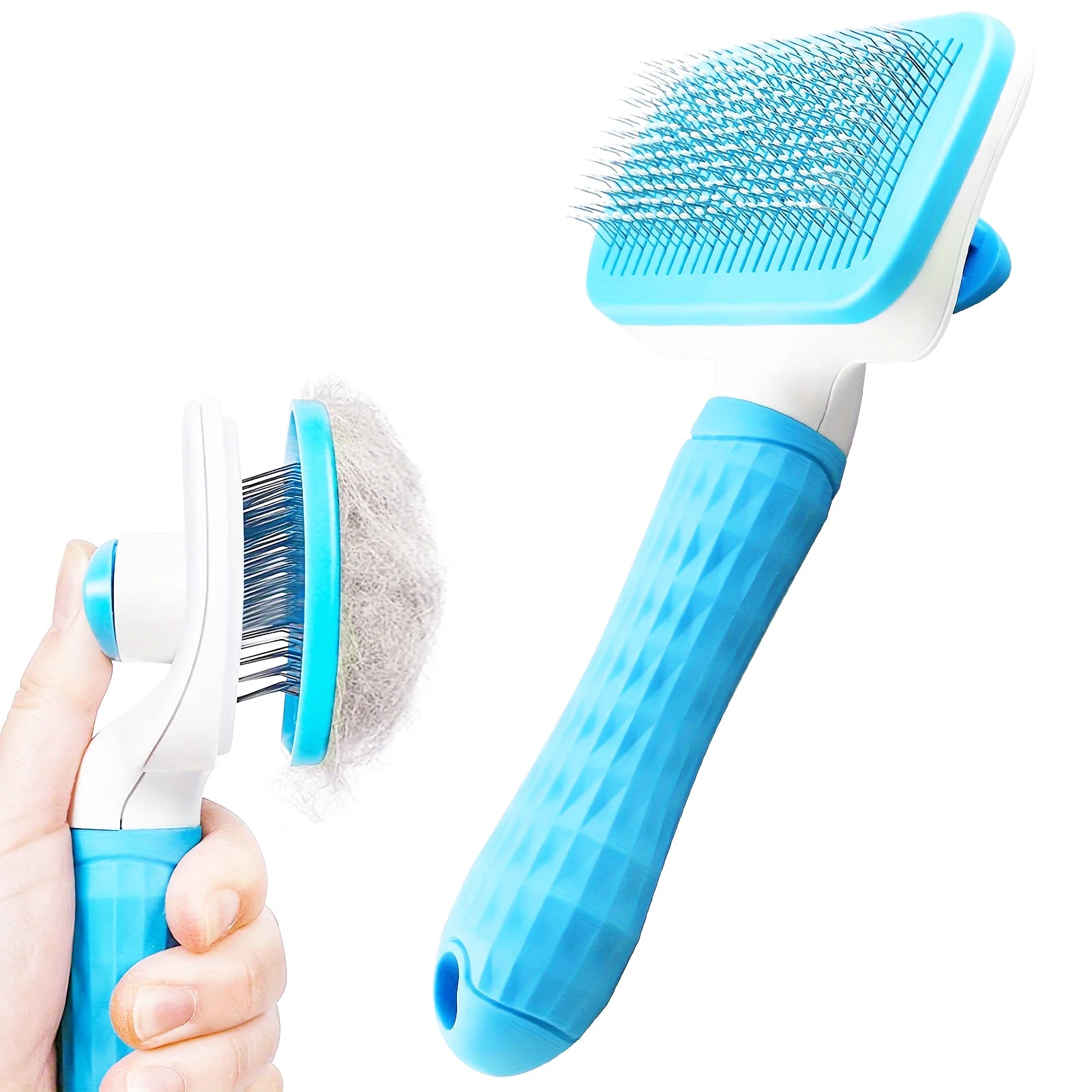 Self-cleaning Pet Hair Remove Comb Cat Slicker Brush Pet Hair Removal Comb For Dogs Cats Grooming Tools Combs Dogs Accessories