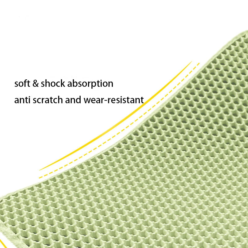 60X90cm 40x50cm Waterproof Cat Litter Mat Double Layer Litter Box Tray Pad Washable Non-Slip Pet Toilet Training Mat
