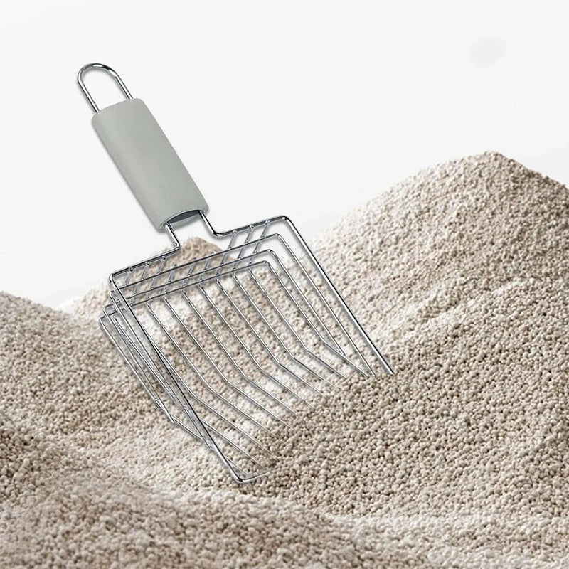 1Pcs Pet Cleaning Tool Metal Aluminum Alloy Cat Litter Scoop Stainless Steel Durable Handle Pet Poop Shovel