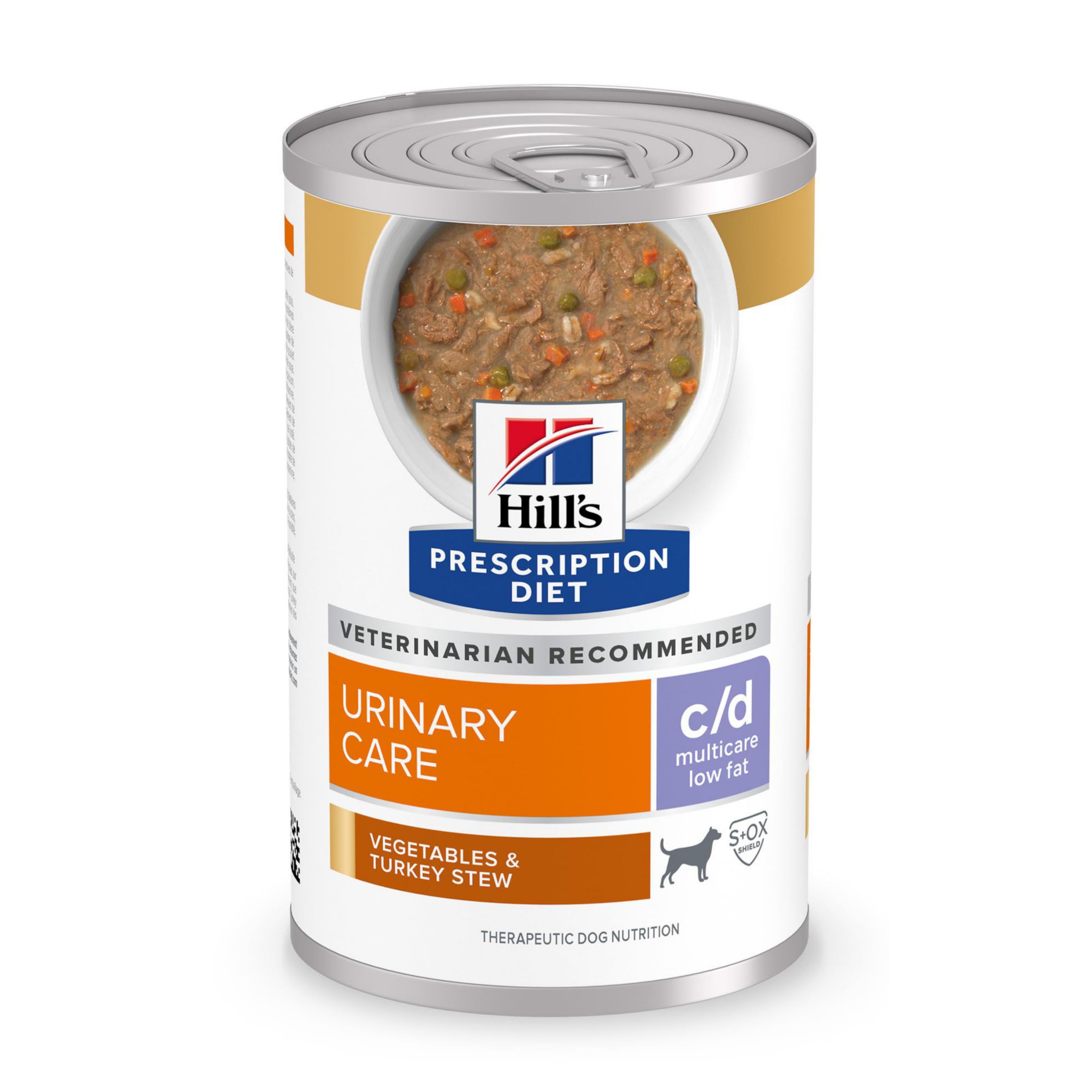 Hills Prescription Diet c/d Multicare Low Fat Vegetables & Turkey Stew 12.5oz 12-Pack Wet Food